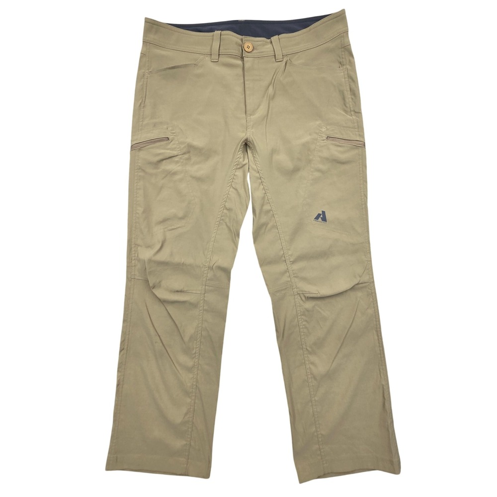 Eddie Bauer First Ascent Guide Pro Pants Mens 35x30 Khaki Hiking Outdoor *READ